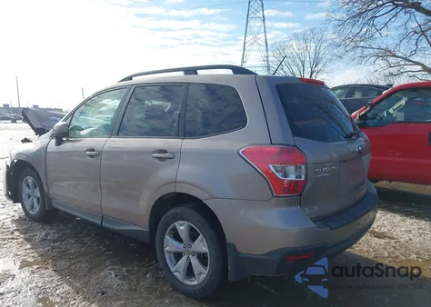 2015 Subaru Forester 2.5I Premium из США, поврежденный, VIN JF2SJADC3FH537974